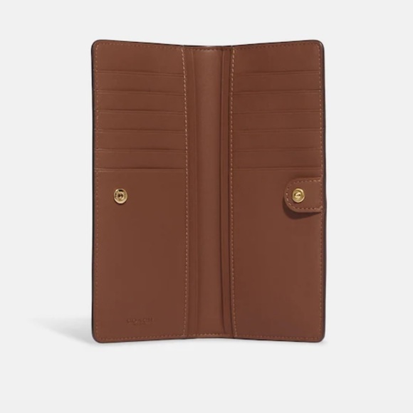 Coach Slim Wallet In Signature Canvas With Hedgehog Print
Gold/Brown Black Multi - Picture 3 of 16